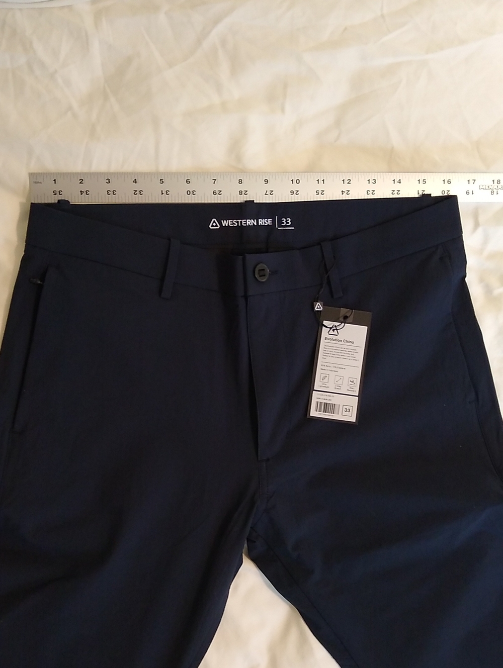 Western Rise Evolution Chino, Navy, 33 x 32/34